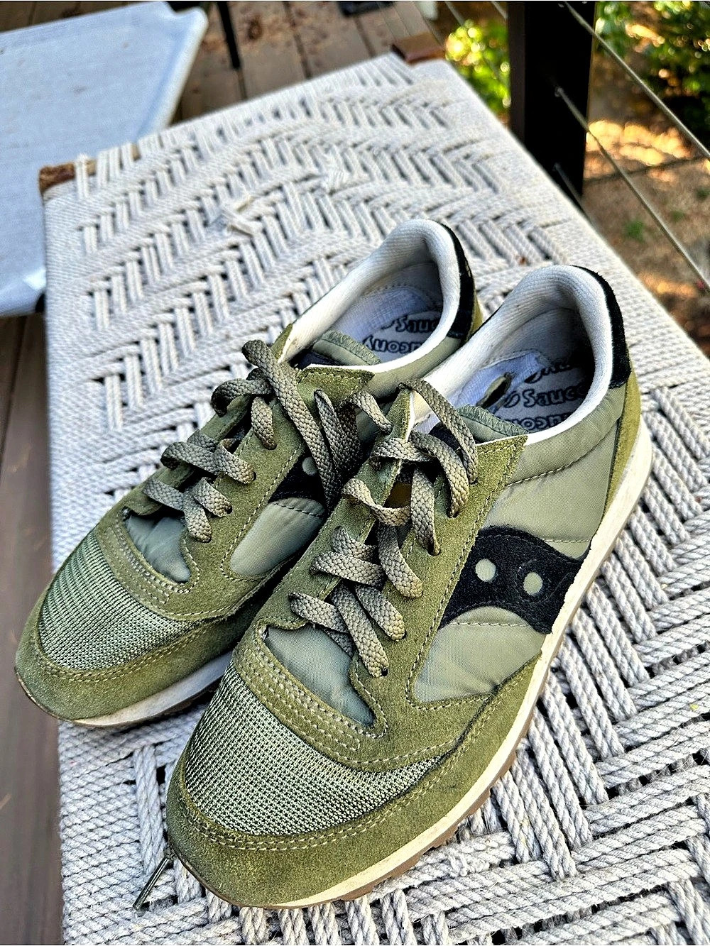 Saucony Jazz Original Olive Black Green & Black Sneakers size 9
